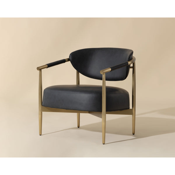 Heloise Lounge Chair - Bravo Black