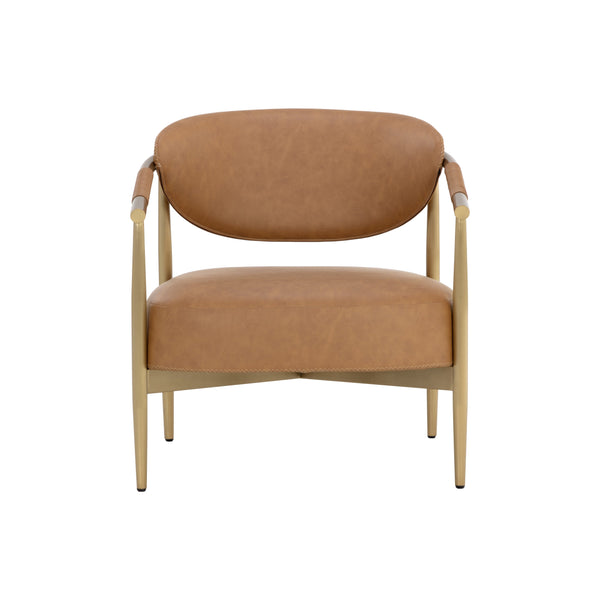 Heloise Lounge Chair - Milliken Cognac