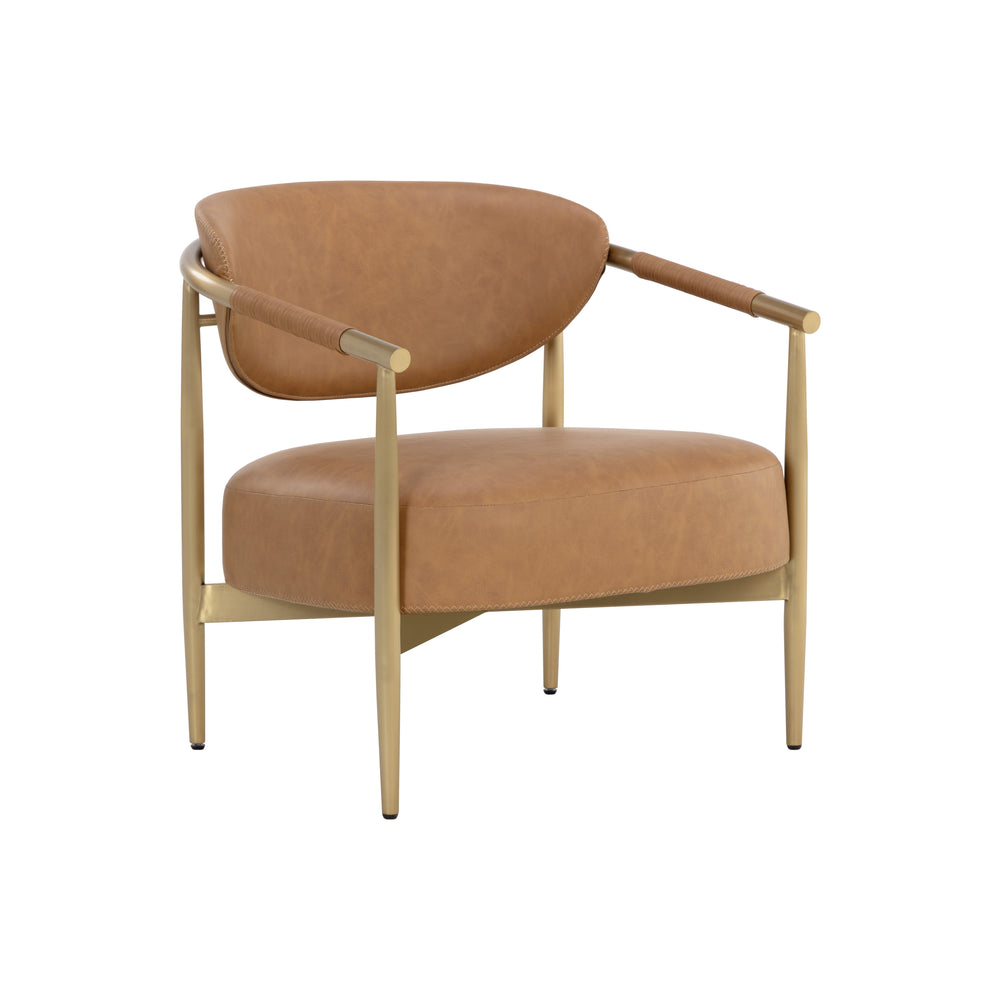 Heloise Lounge Chair - Milliken Cognac