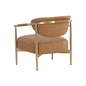 Heloise Lounge Chair - Milliken Cognac