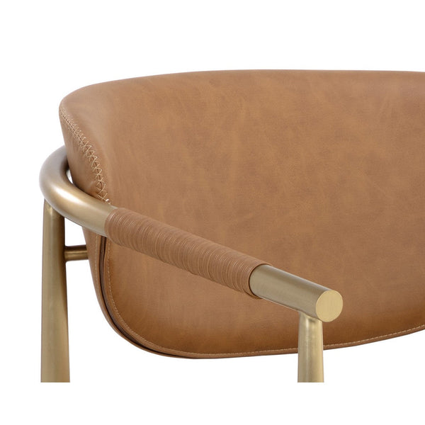 Heloise Lounge Chair - Milliken Cognac