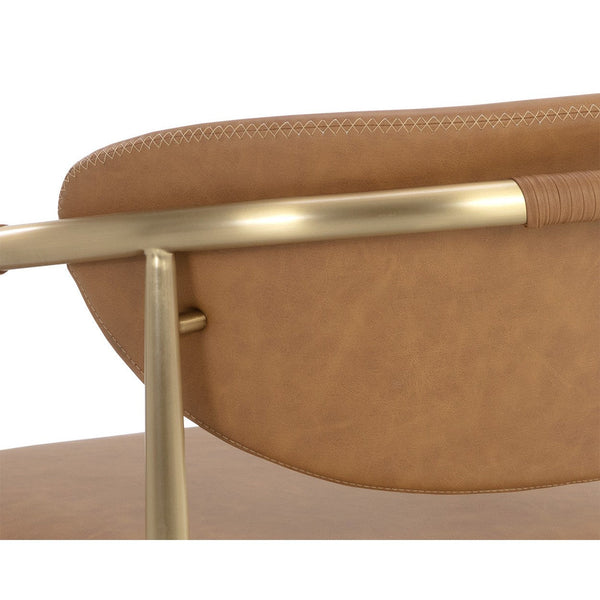 Heloise Lounge Chair - Milliken Cognac