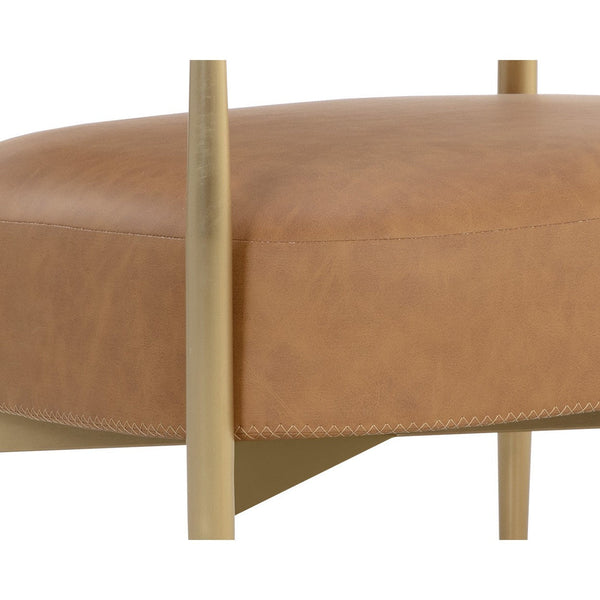 Heloise Lounge Chair - Milliken Cognac