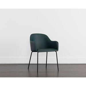 Hensley Dining Armchair - Dark Teal