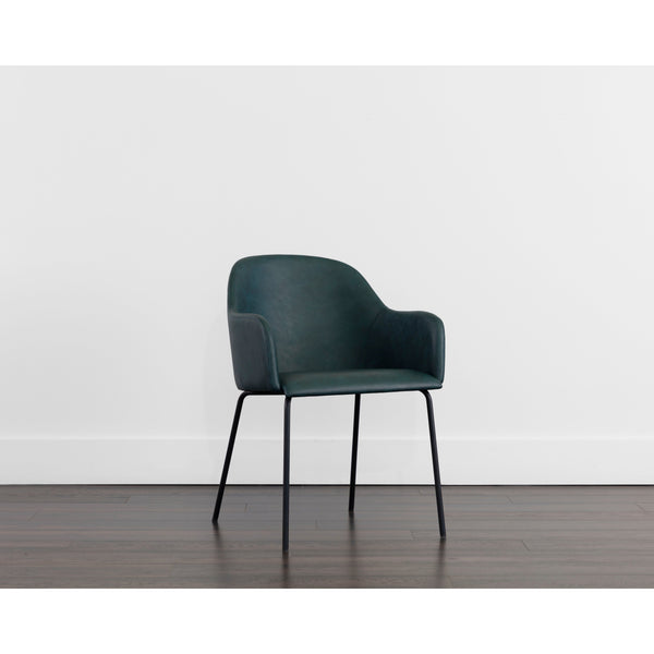 Hensley Dining Armchair - Dark Teal
