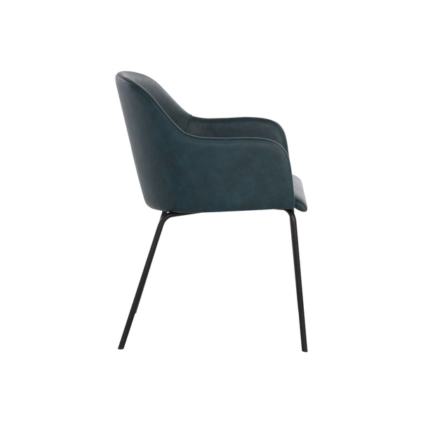 Hensley Dining Armchair - Dark Teal