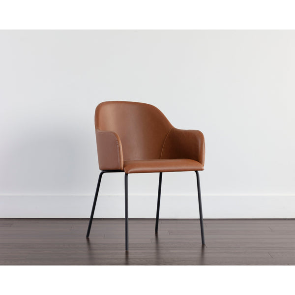 Hensley Dining Armchair - Hazelnut