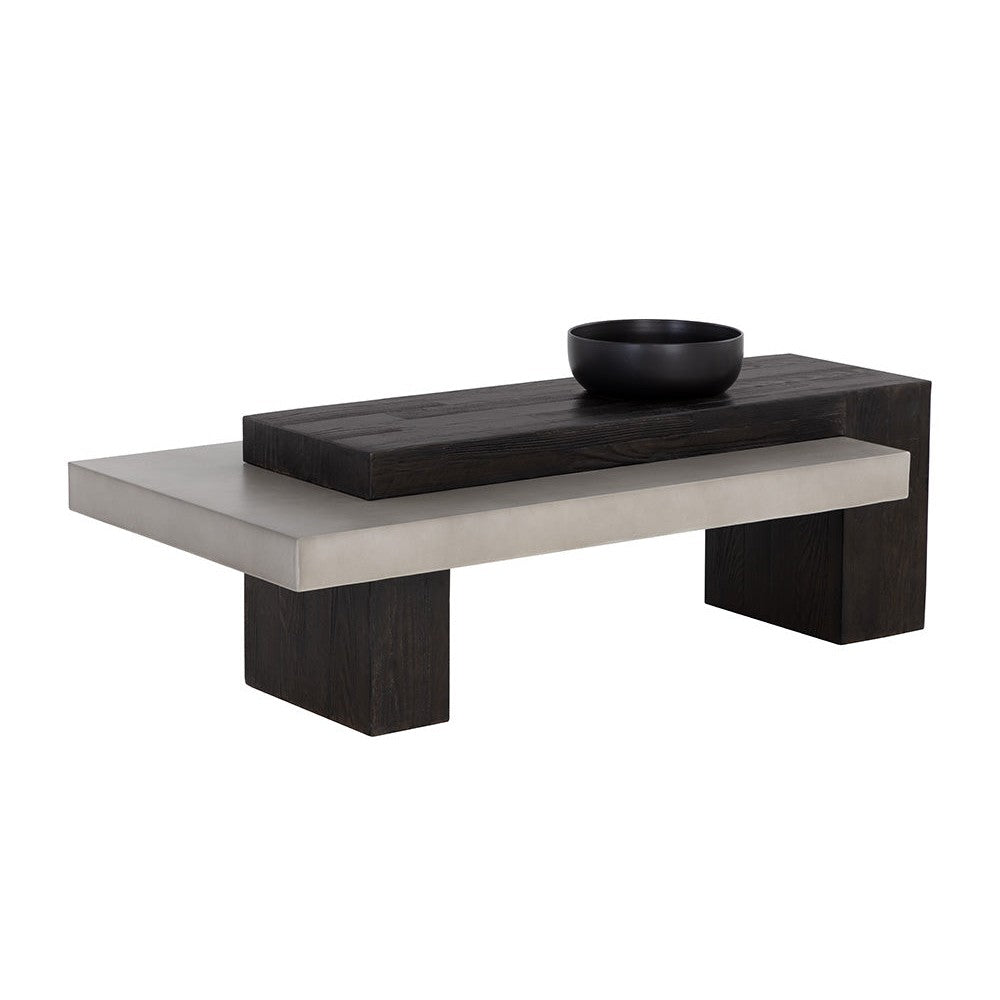 Herriot Coffee Table - Dark Brown / Grey