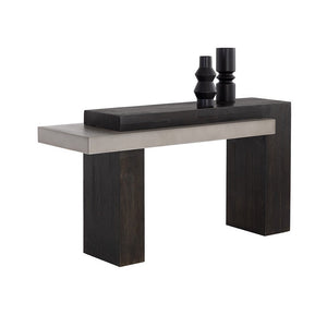 Herriot Console Table - Dark Brown / Grey