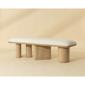 Hiro Bench - Light Oak - Geralt Linen