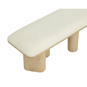 Hiro Bench - Light Oak - Geralt Linen