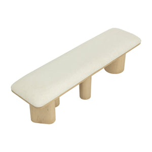 Hiro Bench - Light Oak - Geralt Linen