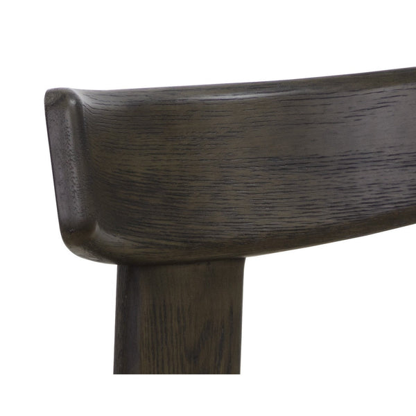 Horton Dining Chair - Dark Brown - Sahara Sand Leather