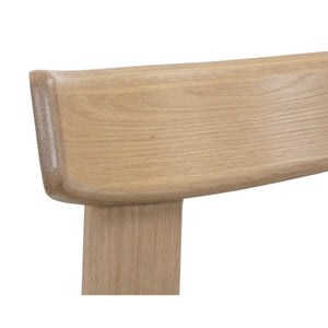 Horton Dining Chair - Rustic Oak - Forest Green