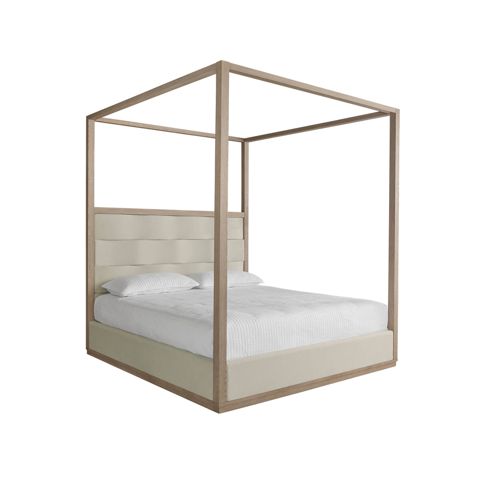 Hoyos Canopy Bed King - Topaz Beige