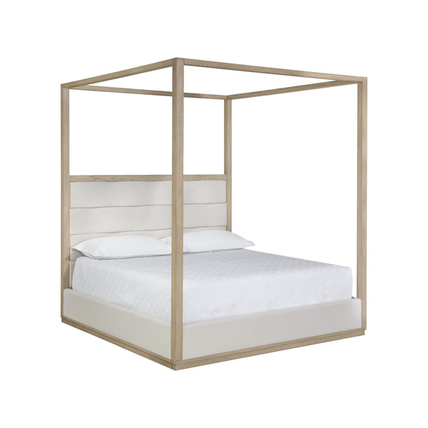 Hoyos Canopy Bed King - Topaz Beige