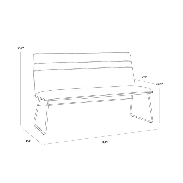 Huxley Banquette - Hazelnut