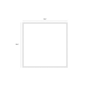 In A Maze - 60" X 60" - Gold Floater Frame