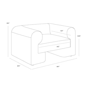 Ionic Armchair - Meg Gold