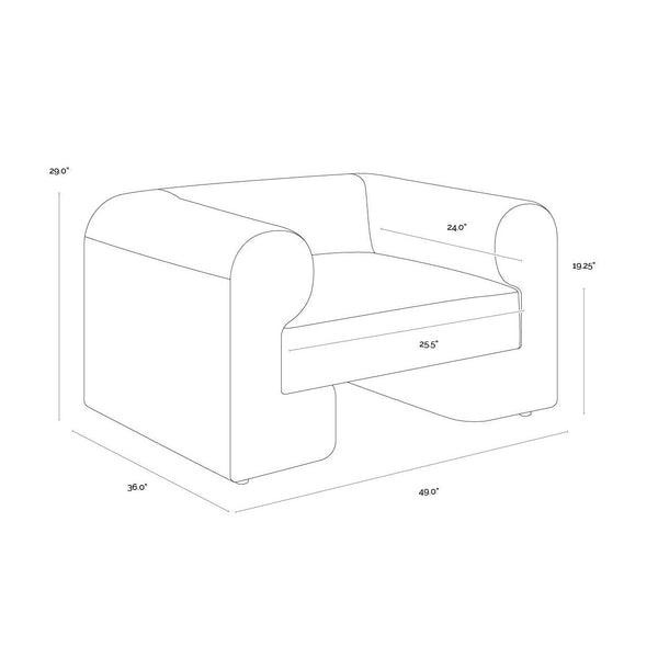 Ionic Armchair - Meg Taupe
