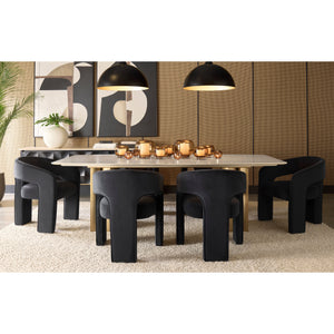 Isidore Dining Armchair - Abbington Black