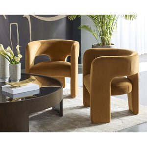Isidore Lounge Chair - Meg Gold