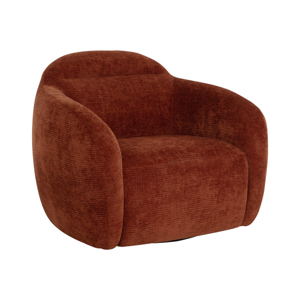 Ismo Swivel Lounge Chair - Opera Spice