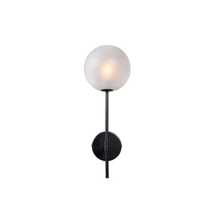 Izora Sconce - Black - Frosted