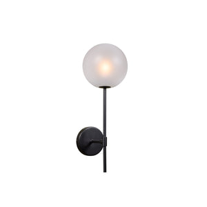 Izora Sconce - Black - Frosted