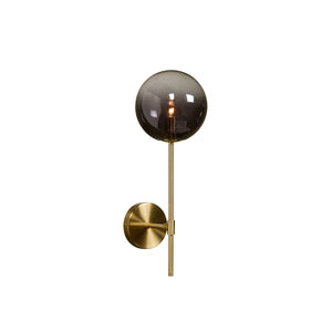 Izora Sconce - Brass - Smoke Grey Ombre