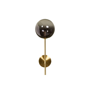 Izora Sconce - Brass - Smoke Grey Ombre
