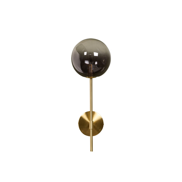 Izora Sconce - Brass - Smoke Grey Ombre
