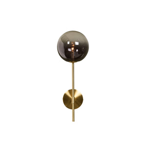 Izora Sconce - Brass - Smoke Grey Ombre