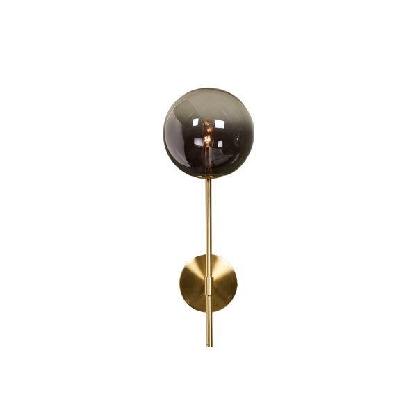 Izora Sconce - Brass - Smoke Grey Ombre