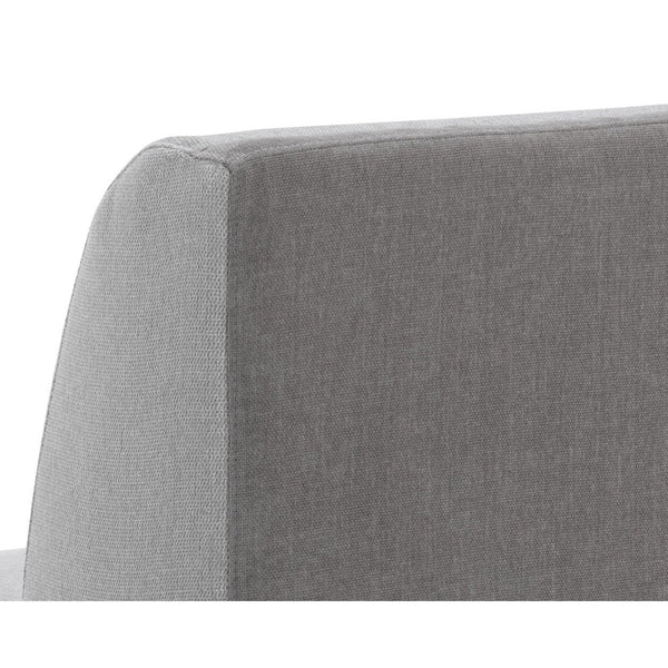 Jaclyn Modular Armless Chair - Egypt Light Grey / Danny Medium Grey