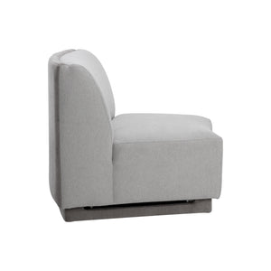 Jaclyn Modular Armless Chair - Egypt Light Grey / Danny Medium Grey