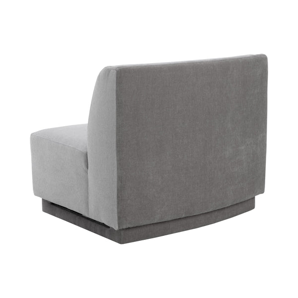 Jaclyn Modular Armless Chair - Egypt Light Grey / Danny Medium Grey
