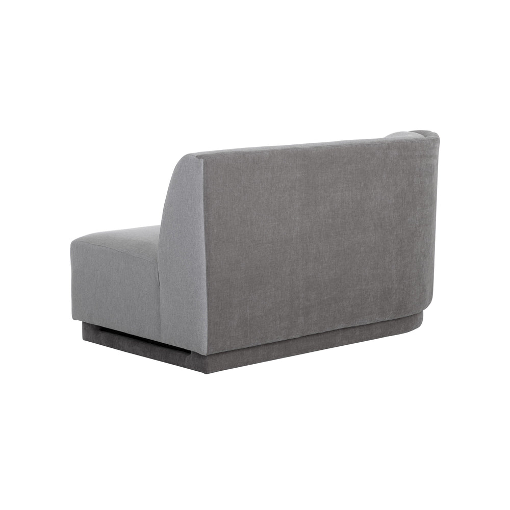 Jaclyn Modular Left Armchair - Egypt Light Grey / Danny Medium Grey