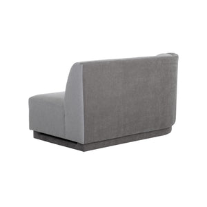 Jaclyn Modular Left Armchair - Egypt Light Grey / Danny Medium Grey