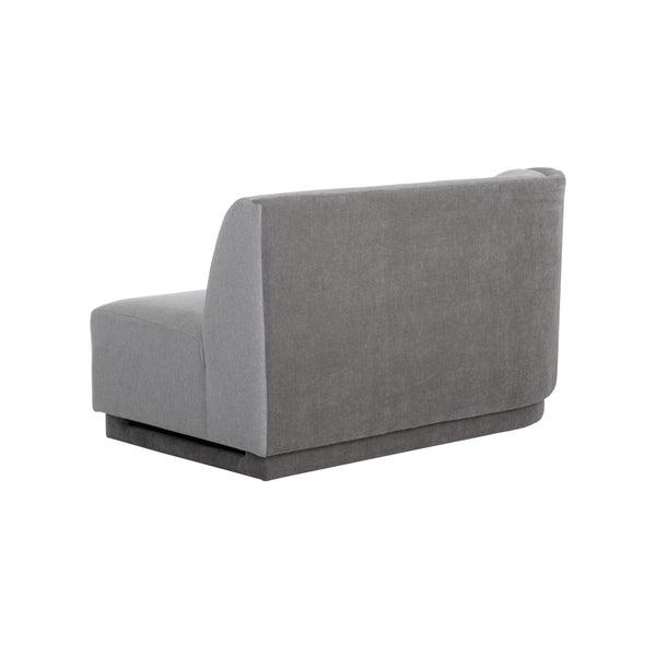 Jaclyn Modular Left Armchair - Egypt Light Grey / Danny Medium Grey