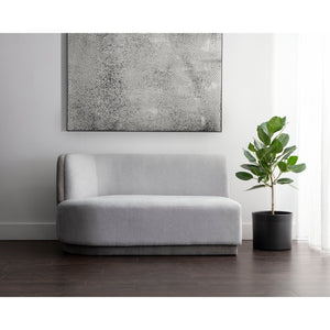 Jaclyn Modular Left Armchair - Egypt Light Grey / Danny Medium Grey