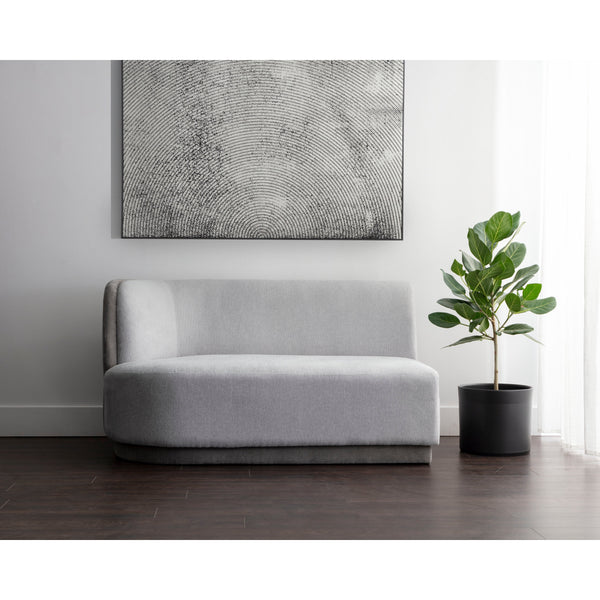 Jaclyn Modular Left Armchair - Egypt Light Grey / Danny Medium Grey