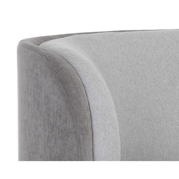 Jaclyn Modular Left Armchair - Egypt Light Grey / Danny Medium Grey