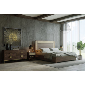 Jade Dresser - Antique Brass - Dark Mango