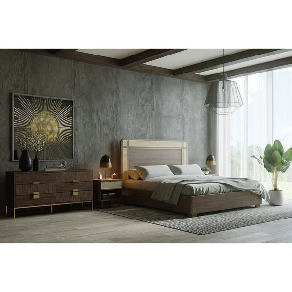 Jade Dresser - Antique Brass - Dark Mango