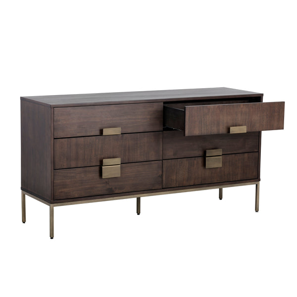 Jade Dresser - Antique Brass - Dark Mango