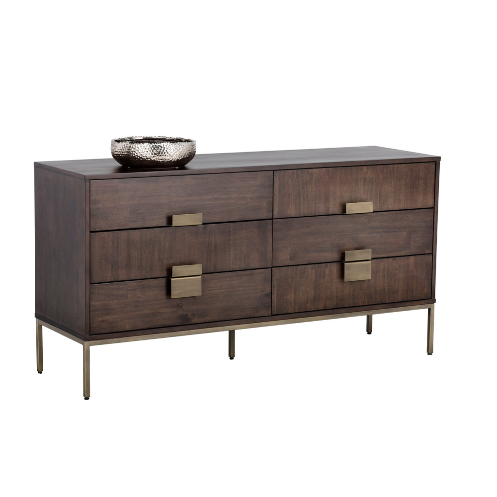 Jade Dresser - Antique Brass - Dark Mango