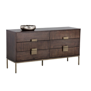 Jade Dresser - Antique Brass - Dark Mango