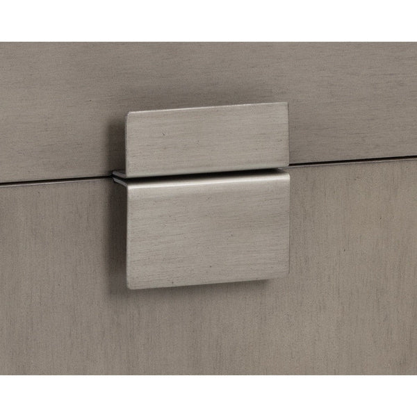 Jade Nightstand - Antique Silver - Ash Grey