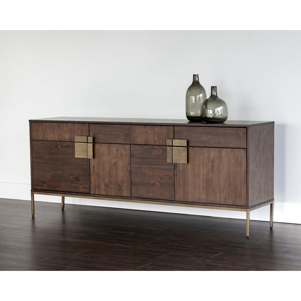 Jade Sideboard - Antique Brass - Dark Mango